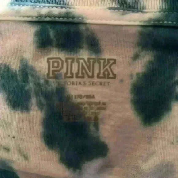 Victoria’s Secret Pink Blue Tie Dye Drawstring Hem Crop Top Size M - Picture 6 of 6